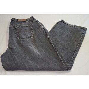 Vintage Tommy Hilfiger 90s Y2K Jeans Women 20 Black Baggy Wide Leg